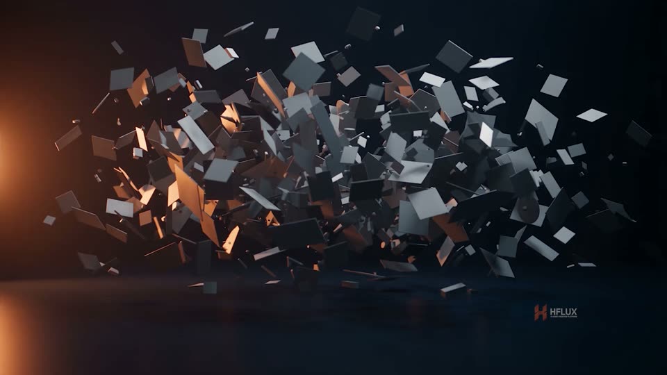 A shot blocked out with characters and camera in HFLUX 3D STUDIO